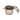 Stainless Steel Hammered Round Snack Warmer with Stand, Brass Handles, 6"