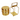 Brass Hand Beaten Serving Tiffin, 2 Tier, Heavy Duty
