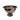 Rose gold finish punch bowl, hammered finish