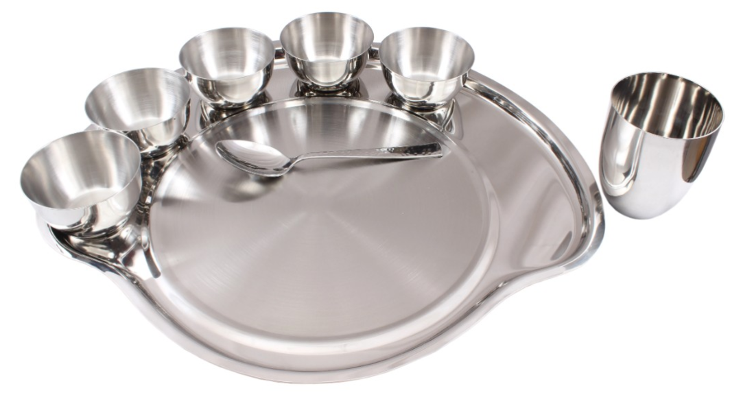 Thali set stainless clearance steel