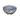 Stainless Steel Round Decorative Bowl, Dotted Design, 6.5", Brass Base