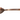 Rose Gold Finish Hammered Serving Spoon