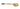 Gold Finish Hammered Spade Spoon for Serving, Heavy Duty, 18/8, Stainless Steel