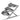 Stainless Steel Half Round Shape 3 Tier Counter Dish or Salad Stand