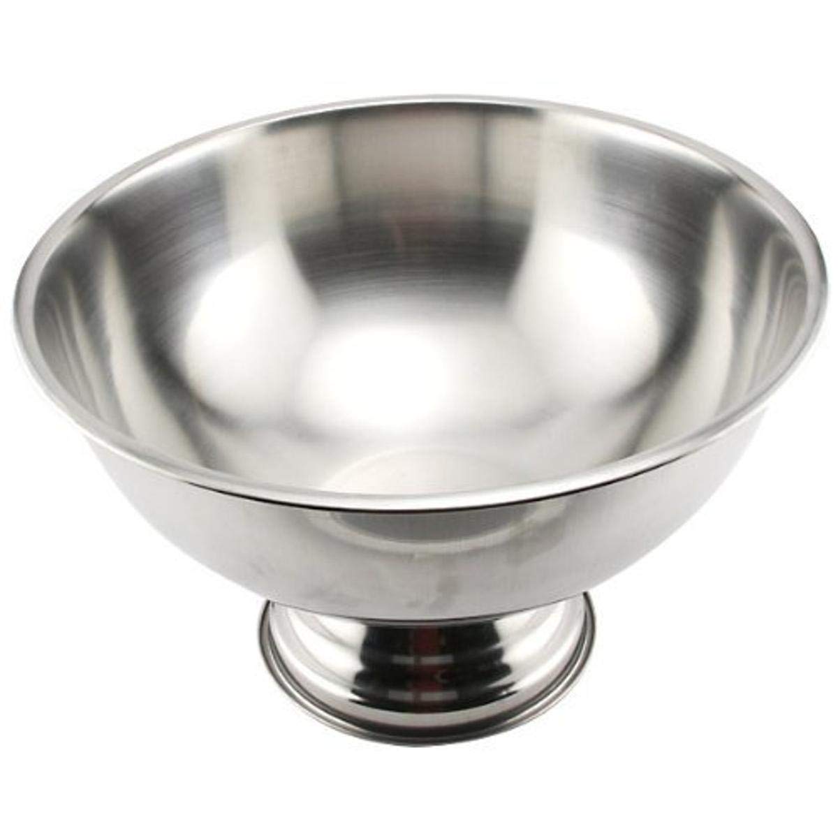 Choice 12 Qt. Stainless Steel Punch Bowl with Mirror Finish