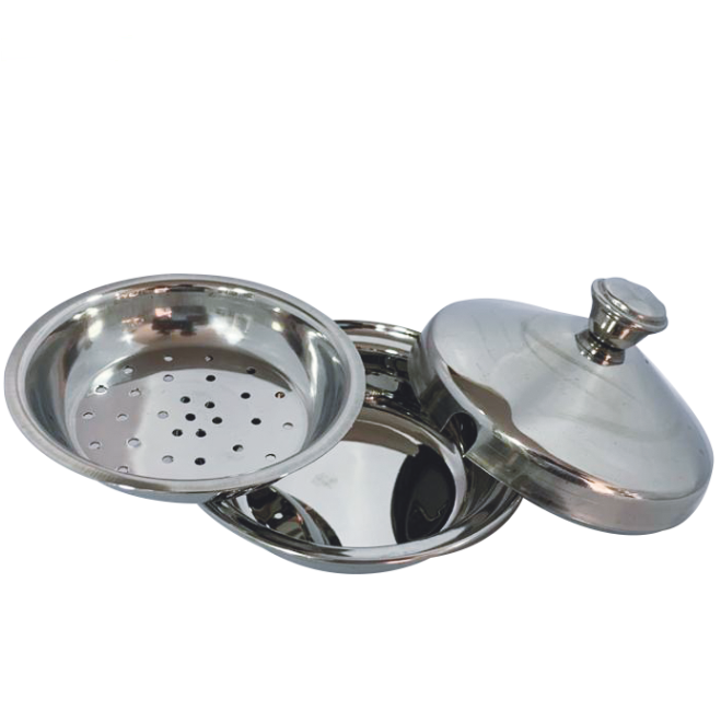 Stainless Steel Round Butter Dish Bowl with Lid 4.75