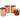 Copper Glass Tumbler with Silver Touch Design, 250 ML capacity