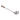 Stainless Steel Ladle/Scoop with Long Wooden Handle, 19.5" Length, 235 ML