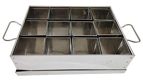 Commercial Stainless Steel Masala Dabba or Spice Box 12 Containers 9 JS Hotelware