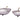 Stainless Steel Flower Shape Decorative Bowl Set with Brass Petiole, Set of 2, 6.5" & 10.5"