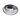 Hammered Plate, Stainless Steel, 6" Round
