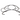 Stainless Steel Bridge Shape Serving or Display Stand, Table-Top