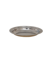 Charger l&#39;image dans la galerie, Brass/Stainless Steel Oval Dish or Au Gratin, 500 ML, Double Wall, Hammered Finish
