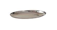 Load image into Gallery viewer, Stainless Steel Hammered Oval Deep Platter, Serve-Ware, 11.5&quot; x 4.25&quot;
