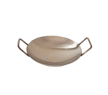 Load image into Gallery viewer, Mini Stainless Steel Round Chinese Style Serving &amp; Cooking Kadai Wok, 8.25&quot;
