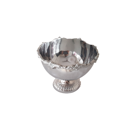 Chrome Coated Brass Ice Cream Cup or Dessert Cup, Premium Quality, 300 ML