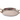 Stainless Steel Hammered Flat Oval Au Gratin #1, 7.75", 400 ML, Double Sided Brass Handle