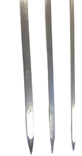 Load image into Gallery viewer, Stainless Steel Square Tandoor Skewers with Stopper - 6 mm Thick, 39&quot; Length
