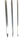 Stainless Steel Square Tandoori Kebob Skewers with Stopper, 8 mm, 39" length, Heavy Duty