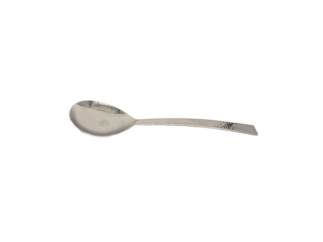 Stainless Steel Hammered Serveware, High premium duty serving spoon