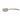 Stainless Steel Hammered Spade Spoon for Serving, Heavy Duty, 18/8