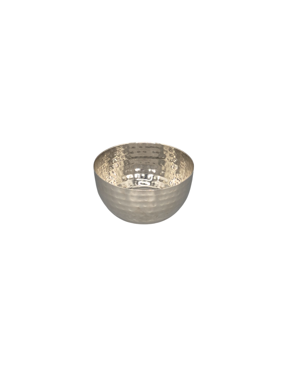 Stainless Steel Hammered Round Bowl