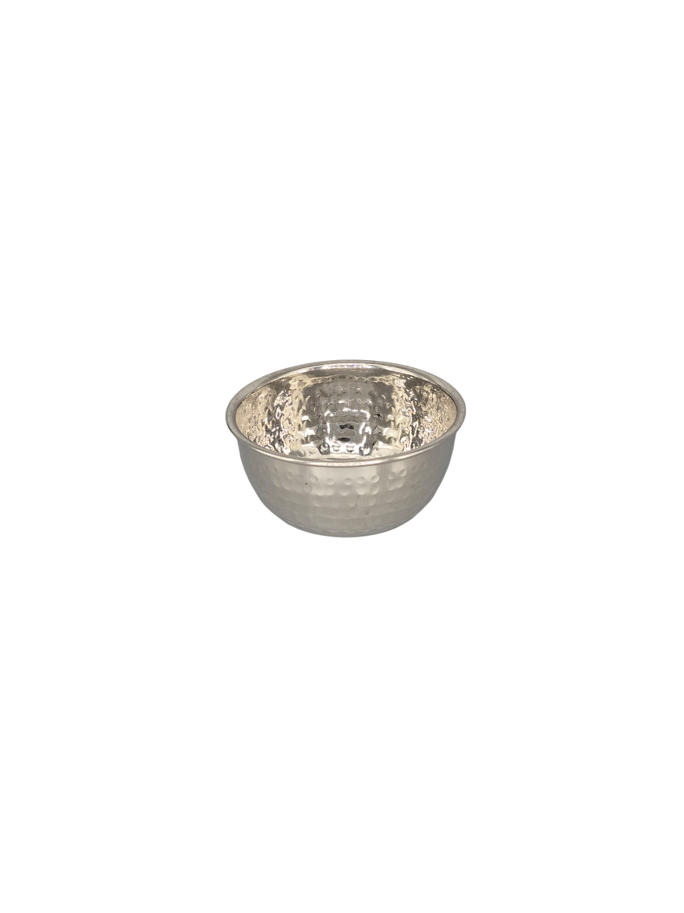 Stainless Steel Hammered Round Beading Bowl / Katori, 150 ML, 3.5