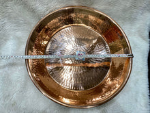 Load image into Gallery viewer, Copper Paraat, Hammered Finish, 17.5&quot; Round, Heavy Duty, Premium Parat, Beading Border
