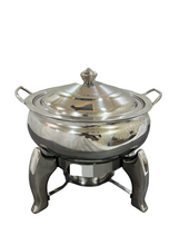 Charger l&#39;image dans la galerie, Stainless Steel Leg Handi Chafing Dish Set, 6 Liter&#39;s, Buffet Table-top
