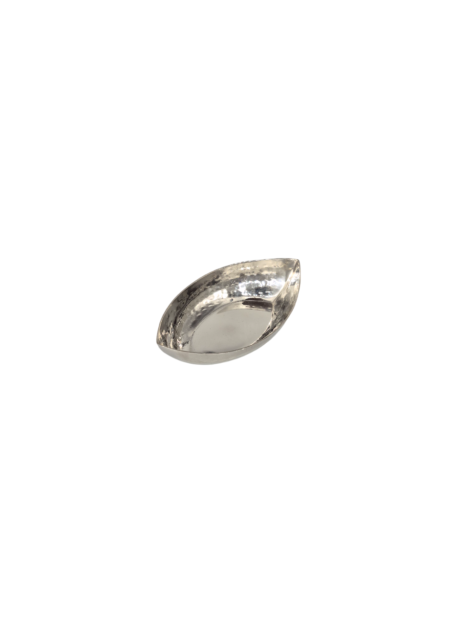 Stainless Steel Hammered Mini Boat Shape Bowl