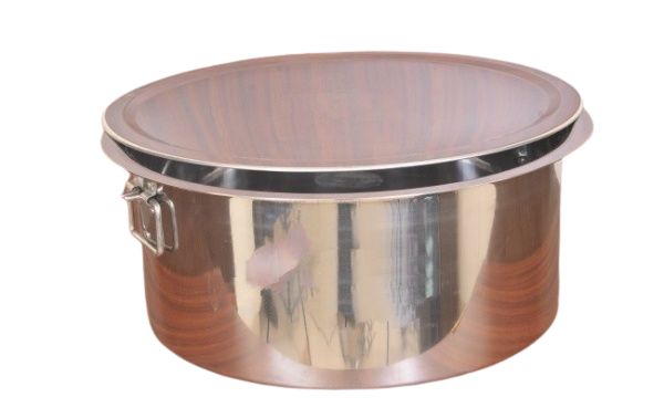 Heavy Duty Stainless Steel Tope/Patila – 34L to 60L, 3mm Thick Bottom ...