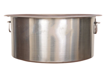 Load image into Gallery viewer, Stainless Steel Round Tope for Catering / Restaurant, 3 mm Thick, #38, 90 Liters, Double Sided Steel Handles
