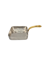 Load image into Gallery viewer, Brass Handle, Stainless Steel Pan, for Serving purpose
