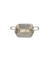 Load image into Gallery viewer, Hammered Stainless Steel Square Shape Pan, Steel Handle, Serve-Ware
