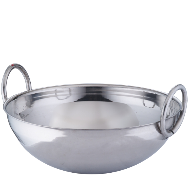 Stainless Steel Commercial Kadai or Karahi