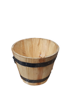 Charger l&#39;image dans la galerie, Wooden Ice Bucket or Champagne Bucket, Brown, 8.75&quot;
