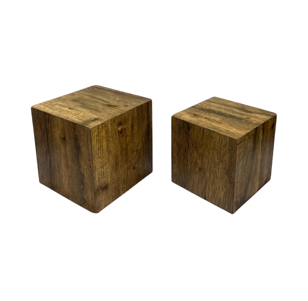 Wooden Display Riser Set, Square shape