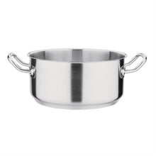 Load image into Gallery viewer, Stainless Steel Half Height Stock pot, SS 304, 7 Liter, 28 cm, 11&quot; Diameter, Professional Indian Cookware
