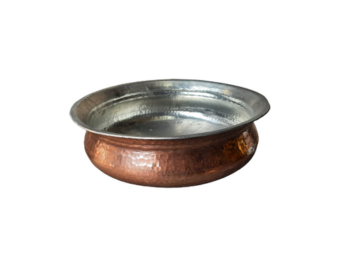 Copper Cooking Handi comes with Tin Lined, 18 Inch Round