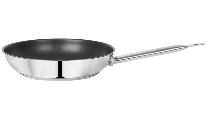 Stainless Steel Non-Stick Fry Pan with Welded Handle, Sandwich Bottom, SS 304, 32 CM, 12.5
