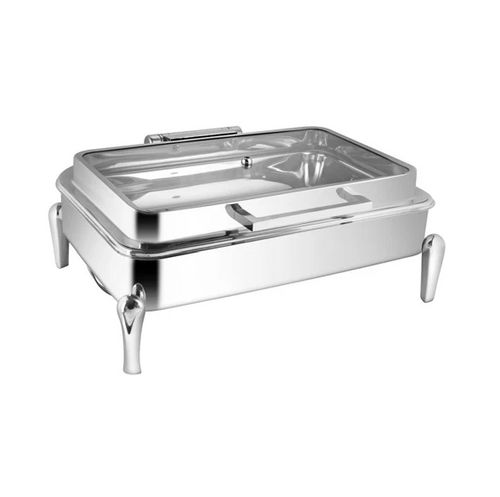 Rectangle shape hydraulic chafing dish, premium stainless steel