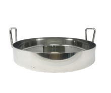 Charger l&#39;image dans la galerie, Stainless Steel Heavy Duty Ghevar Kadai Wok, 22&quot;, Commercial Cookware, 3 MM Thickness
