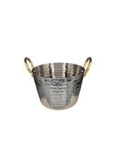 Load image into Gallery viewer, Stainless Steel Hammered Oval Serving Bowl
