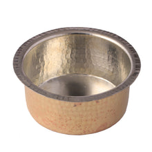 Load image into Gallery viewer, Copper Hammered Tope or Vessel with Tin Coating / Kalai, 12&quot; (30 cm), 8 Liters, Heavy Duty
