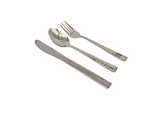 Load image into Gallery viewer, Hammered flatware / cutlery Set, Heavy Duty
