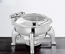 Charger l&#39;image dans la galerie, Round Hydraulic Chafing Dish, Premium Quality Stainless Steel
