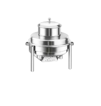 Stainless Steel Countertop Round Food Warmer or Soup Station, SS 304, 4.5 Liter's