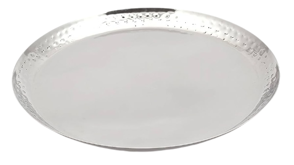 Stainless Steel Round Quarter Plate, 7