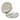 Stainless Steel Dinner Plate, 10.75" Diameter, Hammered Border Finish