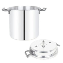 Charger l&#39;image dans la galerie, Stainless Steel Outer Lid Pressure Cooker, 25 Liter&#39;s, Food Grade, Heavy Duty, Induction Compatible

